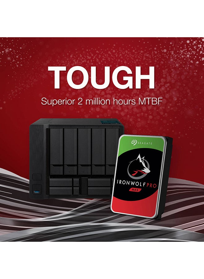 Seagate - 10TB IronWolf Pro SATA III 3.5" Internal NAS HDD, Up to 263 MB/s Data Transfer Rate, 7200 rpm, 256MB Cache, 2 Million Hours MTBF, 550TB per Year Workload Rate, 2Mn Hours MTBF | ST10000NT001 10 TB - Image 1