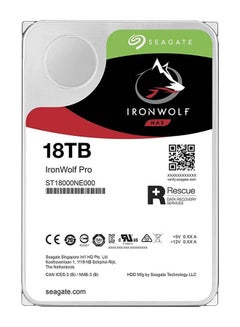 Seagate 18TB IronWolf Pro SATA III Internal NAS HDD, 3.5" Form Factor, 7200 RPM Speed, 256MB Cache Memory, Up to 24-Drive Bay Supported, 1.2 Million Hours MTBF | ST18000NT001 18 TB  - Image 4