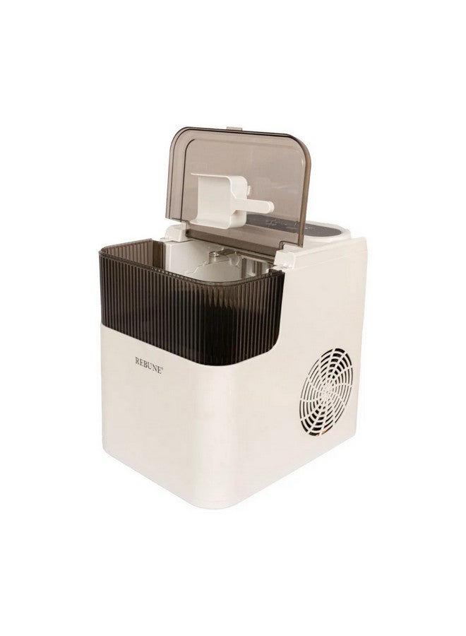 REBUNE 165W Compact Design Ice Maker White and Black 1.6 L RE-6-041 165 W RE-6-041 White and Black - Image 2