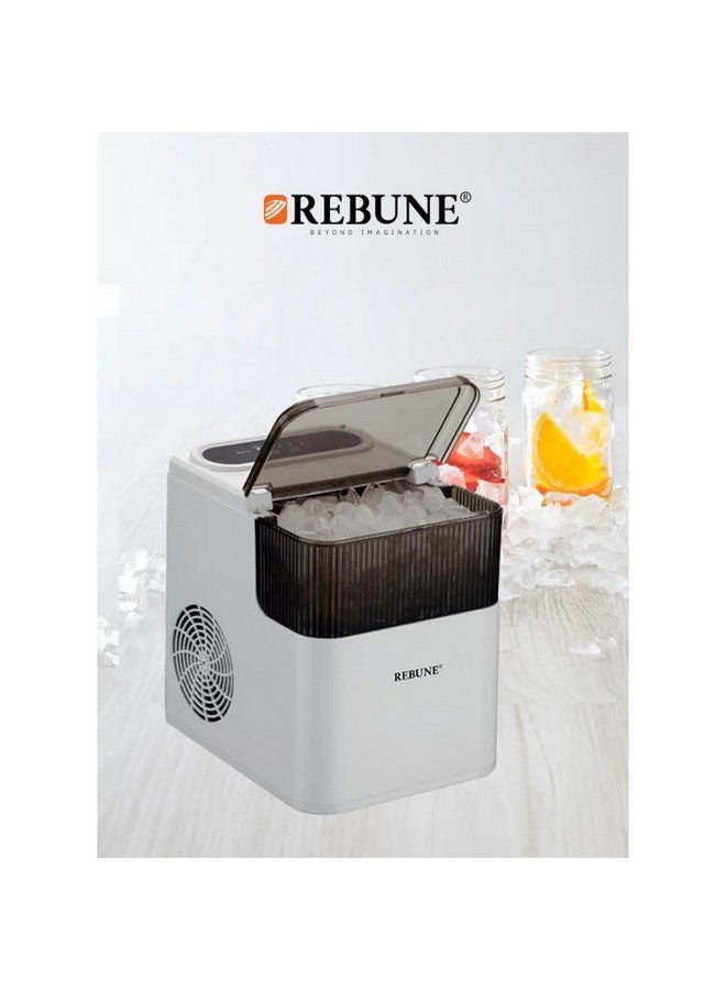 REBUNE 165W Compact Design Ice Maker White and Black 1.6 L RE-6-041 165 W RE-6-041 White and Black - Image 5