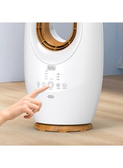 BLACK+DECKER 45W Bladeless Fan with Remote White and Brown 62.5 x 23.3 x 30.8 cm FBL58-B5 FBL58-B5 White and Brown  - Image 5