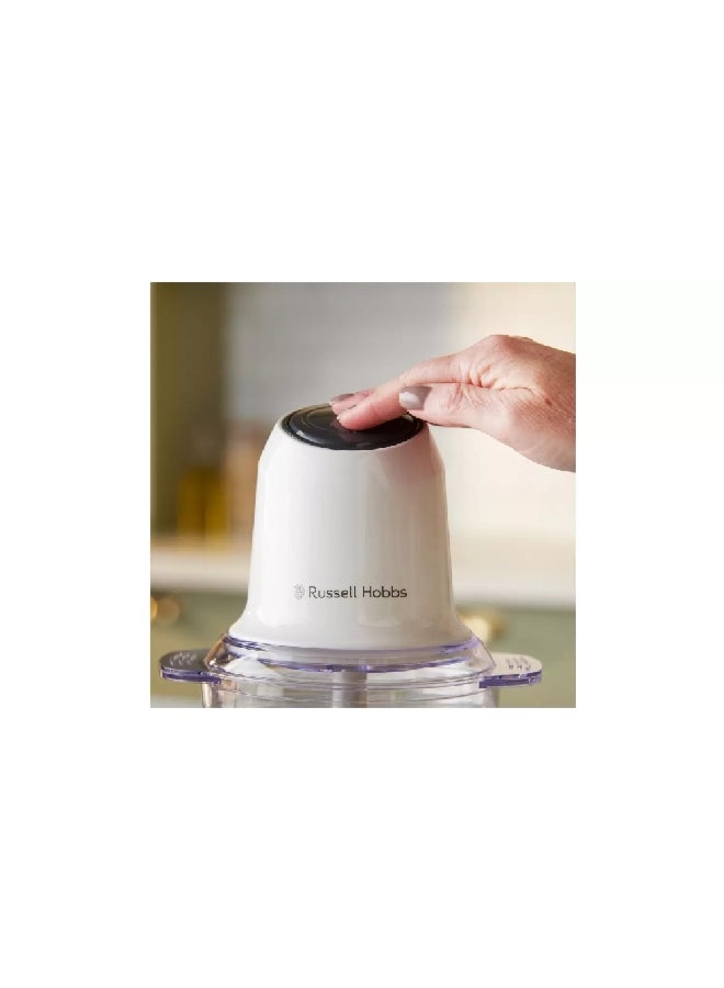 Russell Hobbs 300W Go Create Electric Mini Chopper White and Grey 27.2 x 18.9 x 19.5 cm 27540GCC 300 W 27540GCC White and Grey  - Image 4