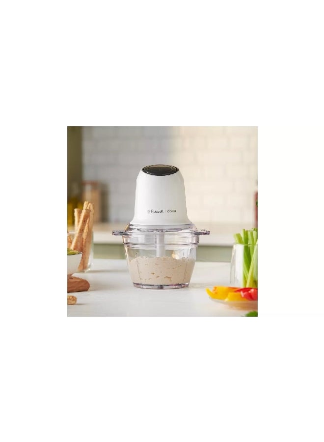 Russell Hobbs 300W Go Create Electric Mini Chopper White and Grey 27.2 x 18.9 x 19.5 cm 27540GCC 300 W 27540GCC White and Grey  - Image 3