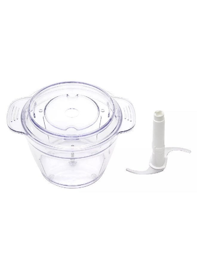 Russell Hobbs 300W Go Create Electric Mini Chopper White and Grey 27.2 x 18.9 x 19.5 cm 27540GCC 300 W 27540GCC White and Grey  - Image 2