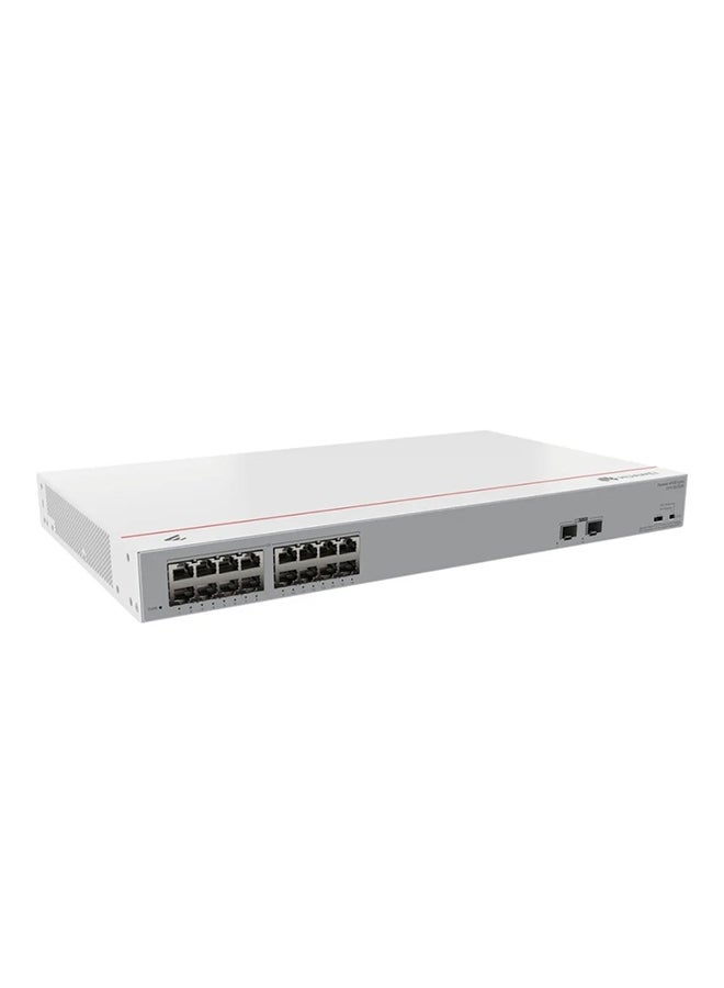 S110-16LP2SR 16-Port Gigabit Ethernet Switch with 2 x GE SFP Ports, PoE+ Support, 124W Maximum PoE Power, 36 Gbps Switching Capacity, 26.78 Mpps Packet Forwarding, Rack/Desk/Wall Mountable, AC Power Supply, Natural Heat Dissipation, EMC & Safety Certified, Fanless, 22W Typical Power Consumption, 75W Typical Heat Dissipation, Operating Temp. 0°C to 40°C White - pnsku/N70140425V/45/_/1736334506/46dd1dd5-9af5-46e2-89bf-31df283f38aa