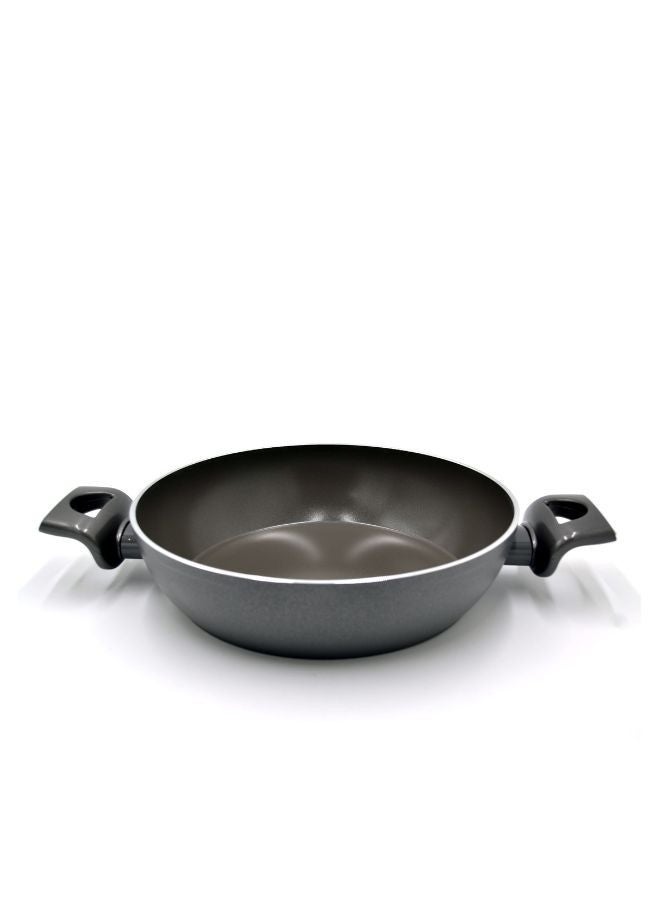 كوركماز Korkmaz Nora Ceramic Low Casserole | Non Stick Stock Pot - 28X7 A3935 Grey  - Image 5