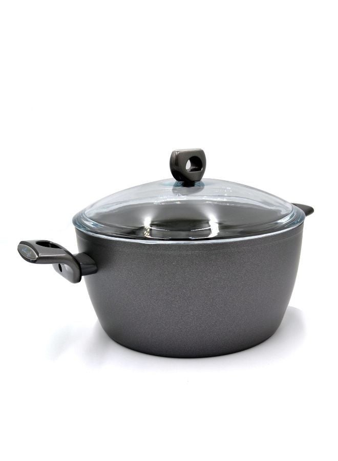 Korkmaz Korkmaz Nora Ceramic Casserole | Non Stick Stock Pot Grey  - Image 5