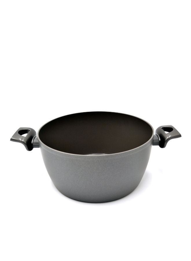 Korkmaz Korkmaz Nora Ceramic Casserole | Non Stick Stock Pot Grey  - Image 4
