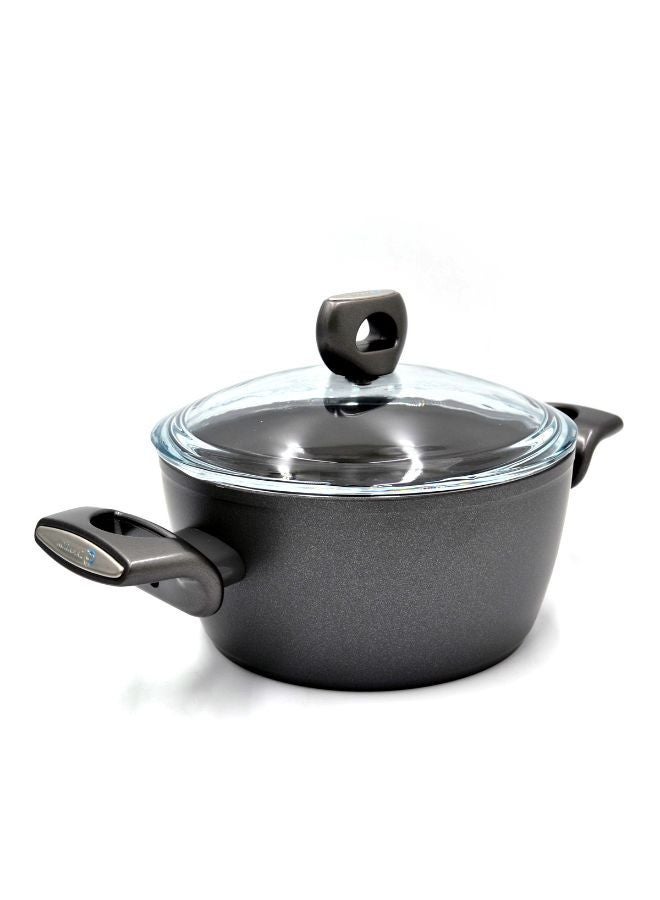 Korkmaz Korkmaz Nora Ceramic Casserole | Non Stick Stock Pot Grey  - Image 5