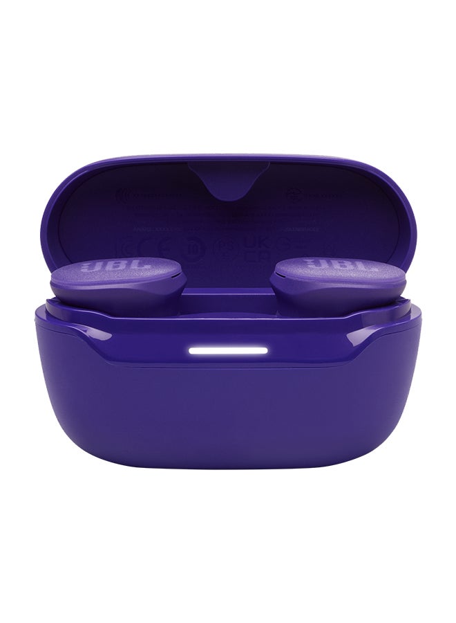 JBL - Endurance Race 2, True Wireless Bluetooth Earbuds, 48 hrs Battery, IP68 Water and Dust Resistance, Noise Cancellation, Pure Bass Sound, Smart Ambient, Sports Modes - JBLENDURACE2PUR Purple - Image 1
