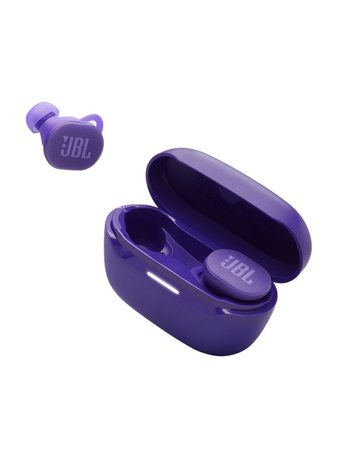 JBL - Endurance Race 2, True Wireless Bluetooth Earbuds, 48 hrs Battery, IP68 Water and Dust Resistance, Noise Cancellation, Pure Bass Sound, Smart Ambient, Sports Modes - JBLENDURACE2PUR Purple - Image 1