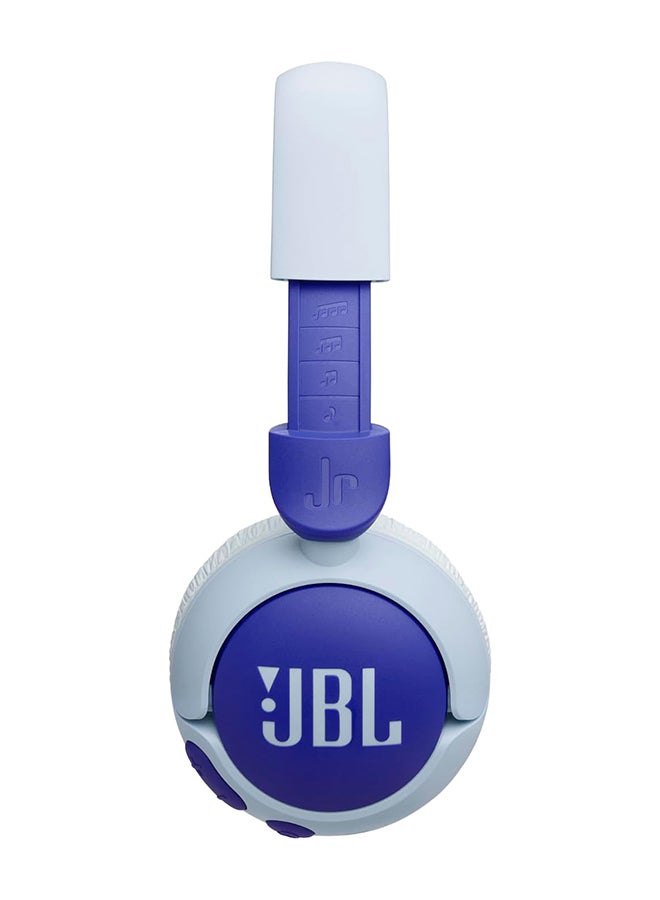 JBL - Junior 320 BT Wireless On-Ear Bluetooth Headphones with Built-in Microphone for Kids, 50 Hours Playback, Safe Sound, Low Volume, Easy Operation and Sticker Set - JBLJR320BTBLU Blue - Image 1