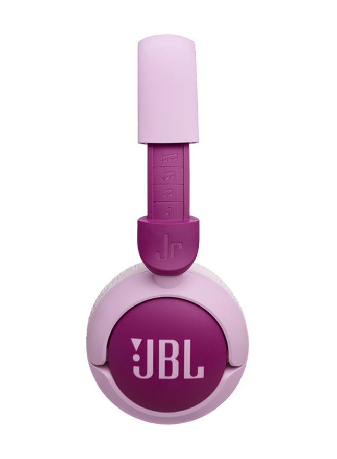 JBL - Junior 320 BT Wireless On-Ear Bluetooth Headphones with Built-in Microphone for Kids, 50 Hours Playback, Safe Sound, Low Volume, Easy Operation and Sticker Set - JBLJR320BTPUR Purple - Image 1