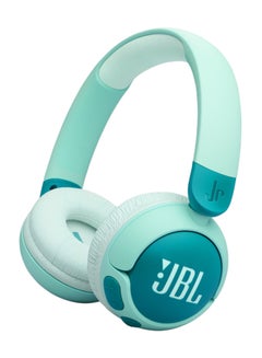 JBL Junior 320 BT Wireless On-Ear Bluetooth Headphones with Built-in Microphone for Kids, 50 Hours Playback, Safe Sound, Low Volume, Easy Operation and Sticker Set - JBLJR320BTGRN Green  - Image 1