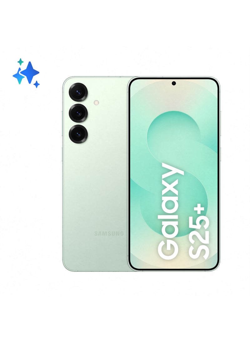سامسونج جالاكسي S25 بلس AI ثنائي الشريحة لون نعناعي 12 جيجابايت RAM 512 جيجابايت 5G - نسخة الشرق الأوسط - Image 1