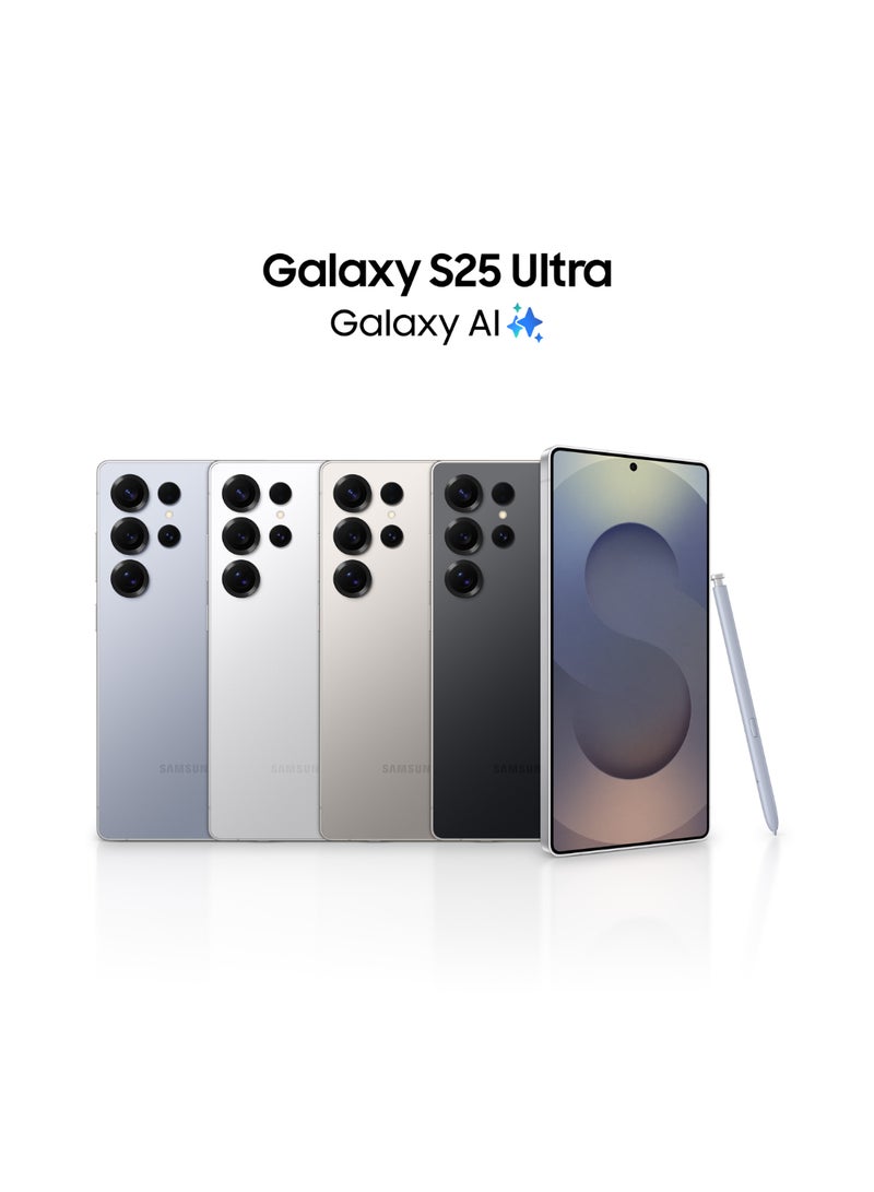 Samsung - Galaxy S25 Ultra AI Dual SIM Titanium Grey 12GB RAM 512GB 5G - Middle East Version - Image 1