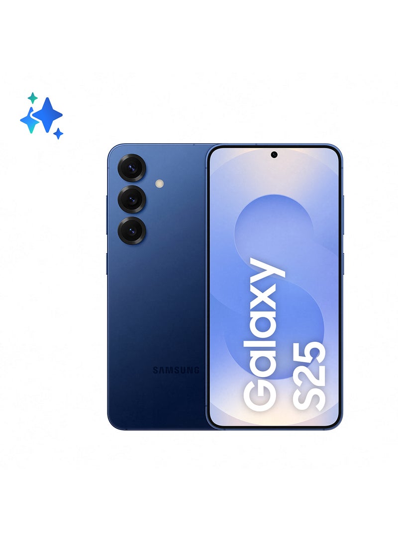 سامسونج جالاكسي S25 AI ثنائي الشريحة لون البحرية 12 جيجابايت RAM 256 جيجابايت 5G - نسخة الشرق الأوسط - Image 1