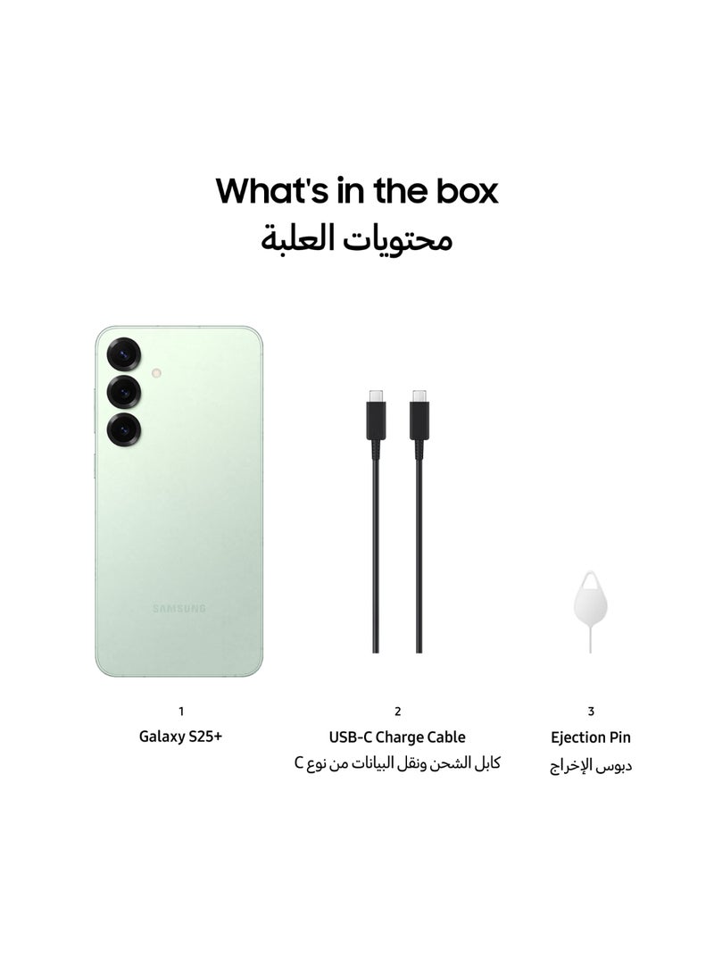 Samsung - Galaxy S25 Plus AI Dual SIM Mint 12GB RAM 256GB 5G - Middle East Version - Image 1