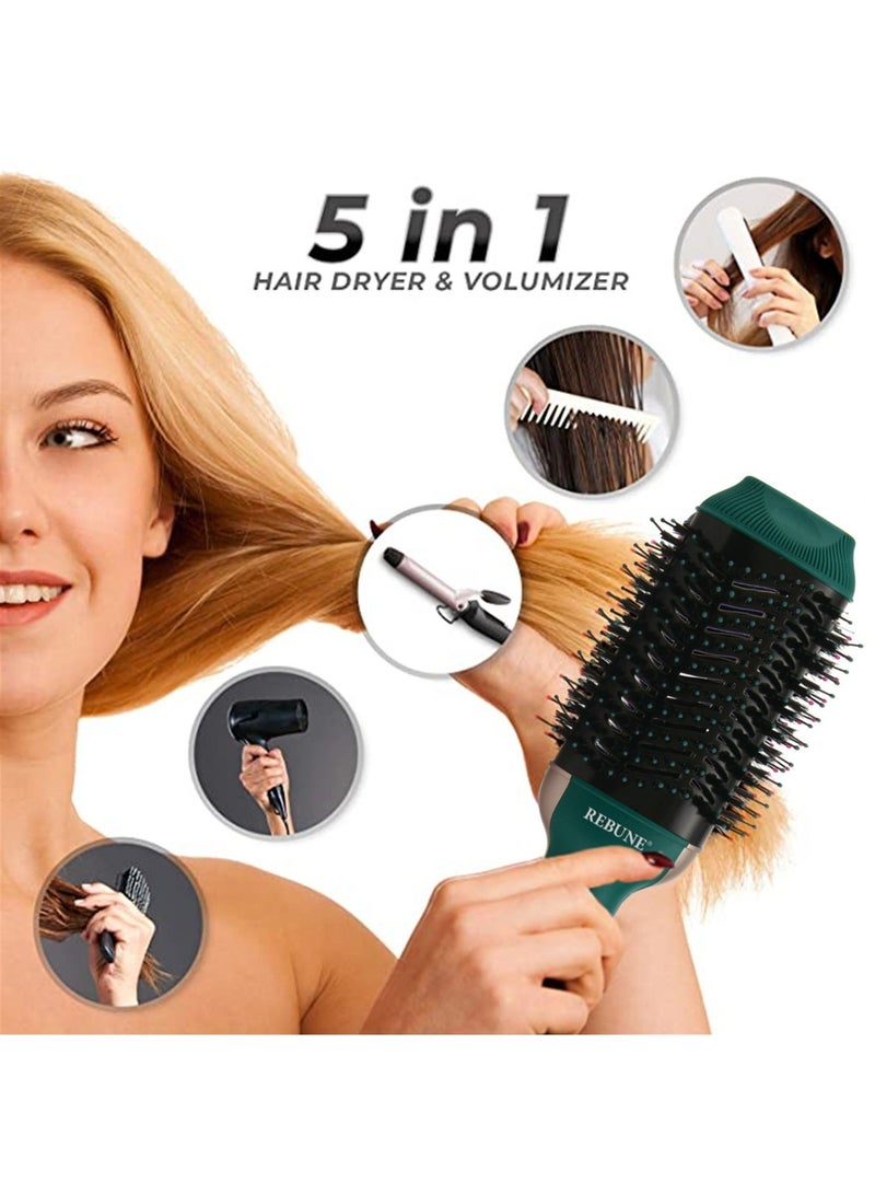 ريبون Original 1200W Hair Styler Hair Straightener Brush One-Step Volumizer Hair Dryer and Hot Air Brush  - Image 2