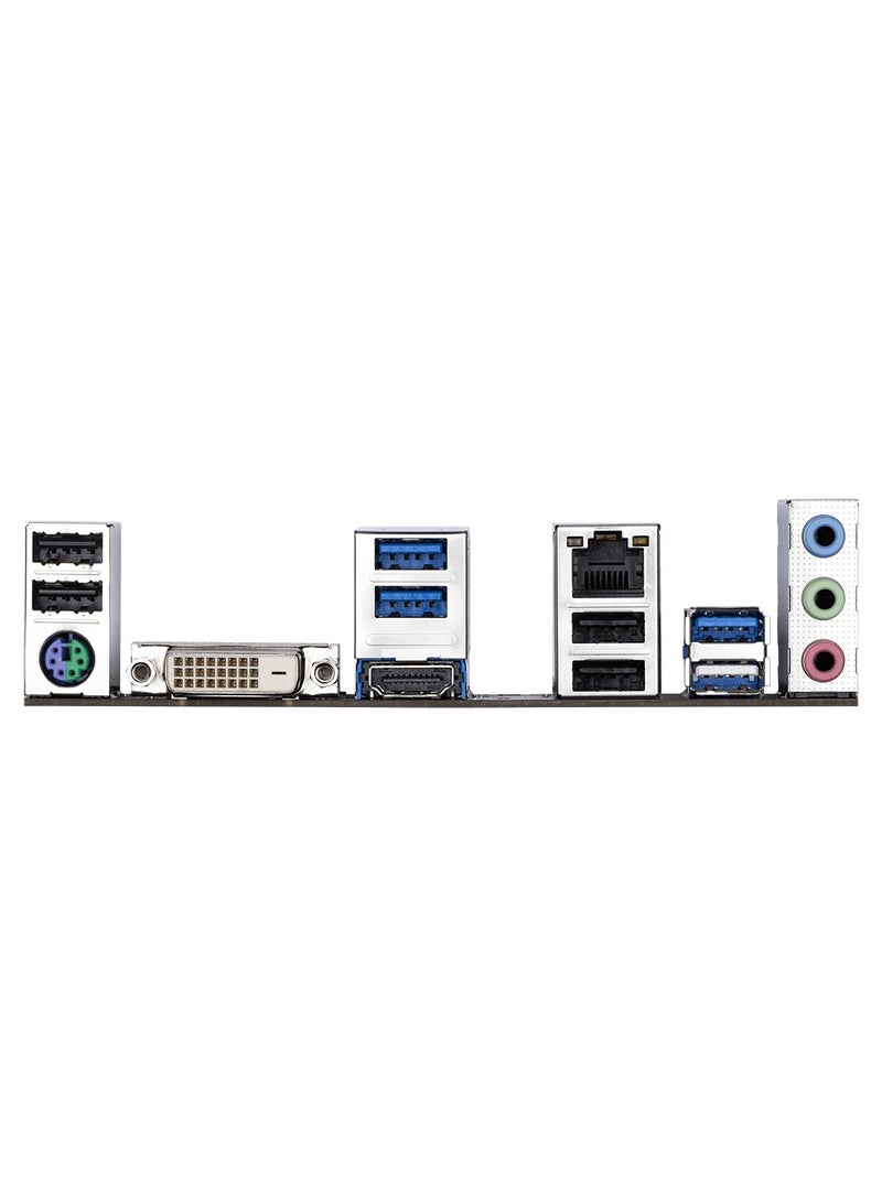GIGABYTE - B550M DS3H (rev. 1.0/1.1/1.2/1.3) rev. 1.7 rev. 1.5 rev. 1.4 AMD B550 Ultra Durable Motherboard with Pure Digital VRM Solution, PCIe 4.0 x16 Slot, Dual PCIe 4.0/3.0 M.2 Connectors, Realtek GbE LAN, Smart Fan 5 with FAN STOP,  RGB FUSION 2.0, Q-Flash Plus BLACK - Image 1