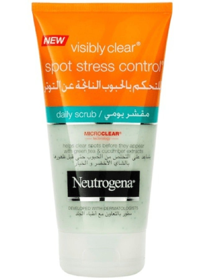نيوتروجينا Visibly Clear Spot Stress Control Daily Scrub 150 Ml 