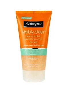 نيوتروجينا Visibly Clear And Protect Smoothing Scrub Oil-Free 150 Ml  - Image 1