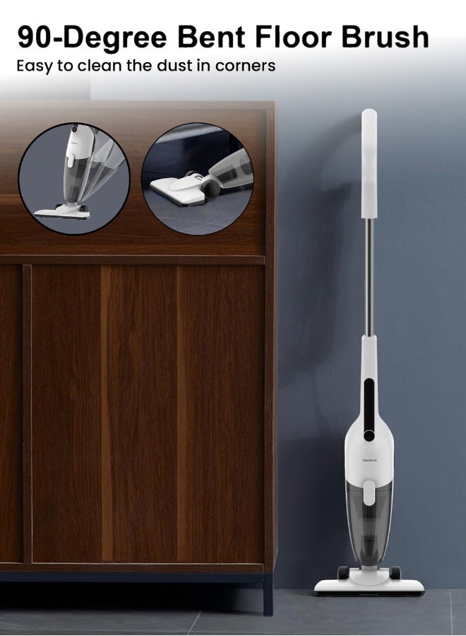 ديرما مكنسة كهربائية محمولة باليد 2 في 1 مكنسة دفع مع 3 فرش 16000Pa ضوضاء منخفضة DX120C- - Image 5