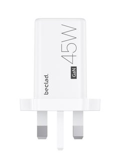 سامسونج BECLAD 45W Adapter – Designed for Samsung Galaxy white 