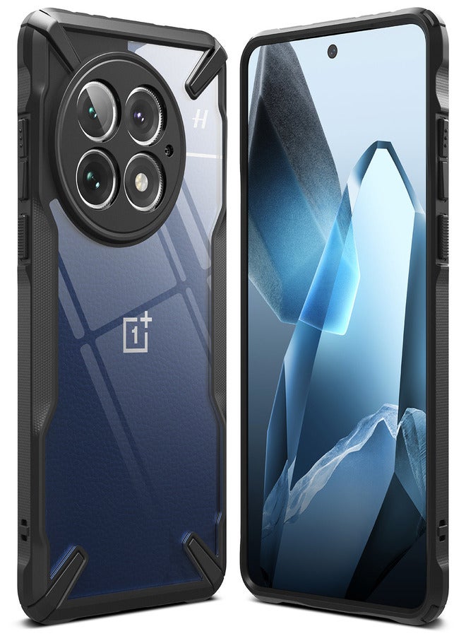 Ringke Fusion-X Case Compatible with OnePlus 13 (2024), [A-Grade Protection] Anti-Scratch Advanced Rugged Heavy Duty Bumper PC + TPU Cover - Black  - Image 1