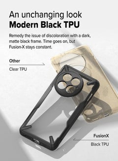 رينجك Fusion-X Case Compatible with OnePlus 13 (2024), [A-Grade Protection] Anti-Scratch Advanced Rugged Heavy Duty Bumper PC + TPU Cover - Black  - Image 3