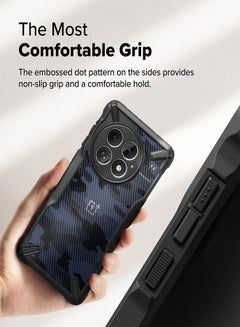 Ringke Fusion-X Case Compatible with OnePlus 13 (2024),  Anti-Scratch Advanced Rugged Heavy Duty Bumper PC + TPU Cover - Camo Black  - Image 5