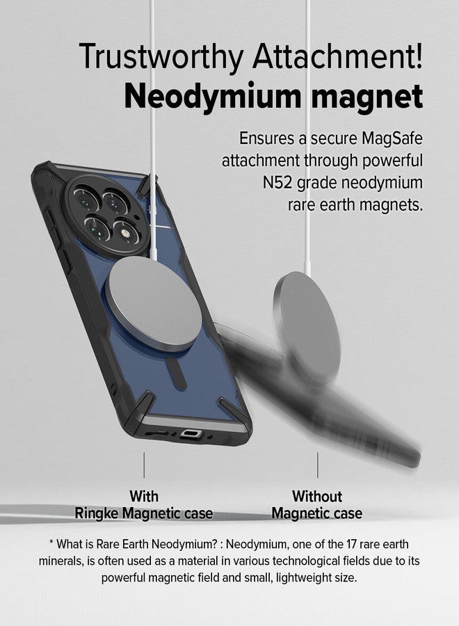 Ringke Fusion-X Magnetic Cover Compatible with OnePlus 13 Case Cover, [Strong Magnet] Anti-Fingerprint Rugged Shockproof Protective Phone Cover - Black  - Image 4