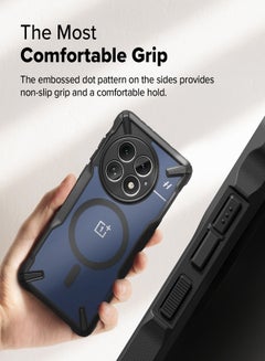 Ringke Fusion-X Magnetic Cover Compatible with OnePlus 13 Case Cover, [Strong Magnet] Anti-Fingerprint Rugged Shockproof Protective Phone Cover - Black  - Image 3