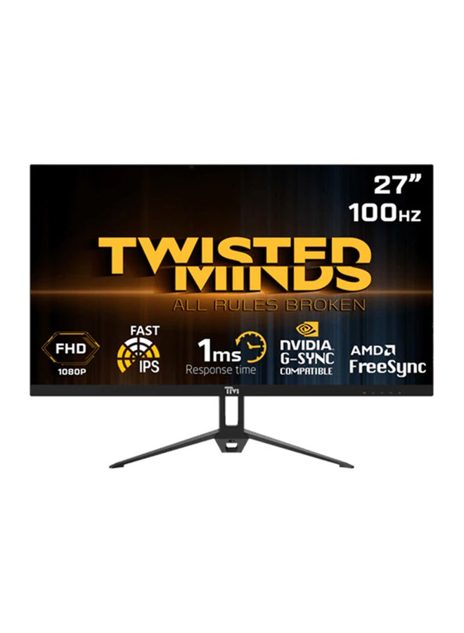 تويستيد مايندز - TM27FHD100IPS 27" FHD IPS, 100Hz, 1ms Gaming Monitor Black - Image 1