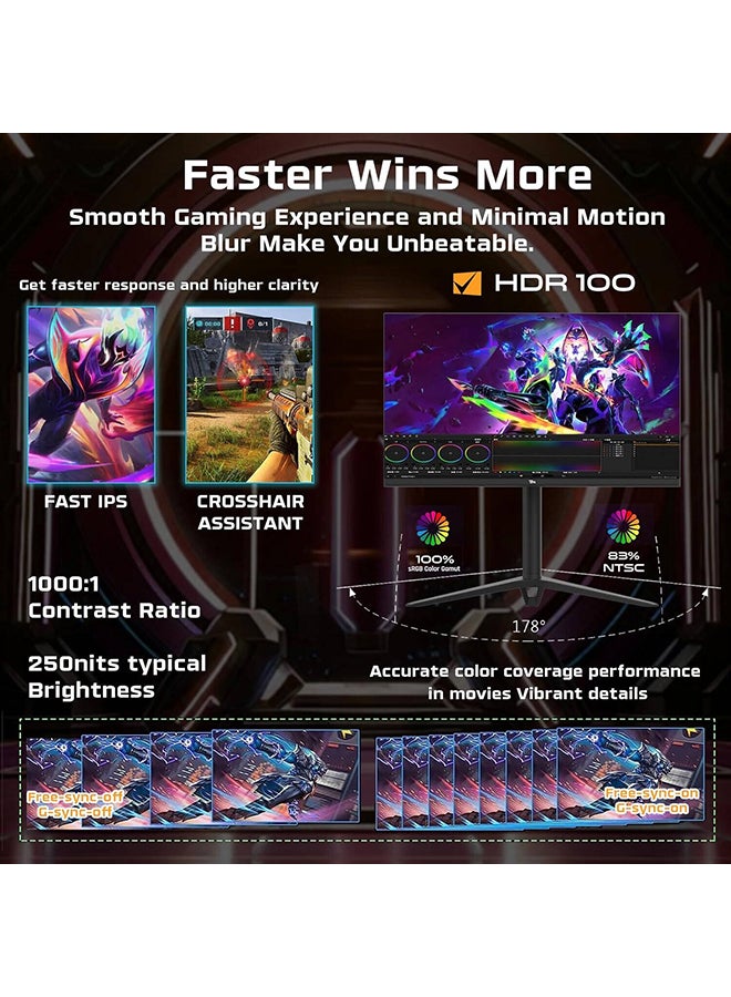 TWISTED MINDS - 24 inch Supreme Series Gaming Monitor, IPS, FHD Resolution, 280Hz Refresh Rate, 1ms Response Time, Nvidia G-SYNC and AMD Free Sync Compatible, | TM24FHD280IPS Black - Image 1