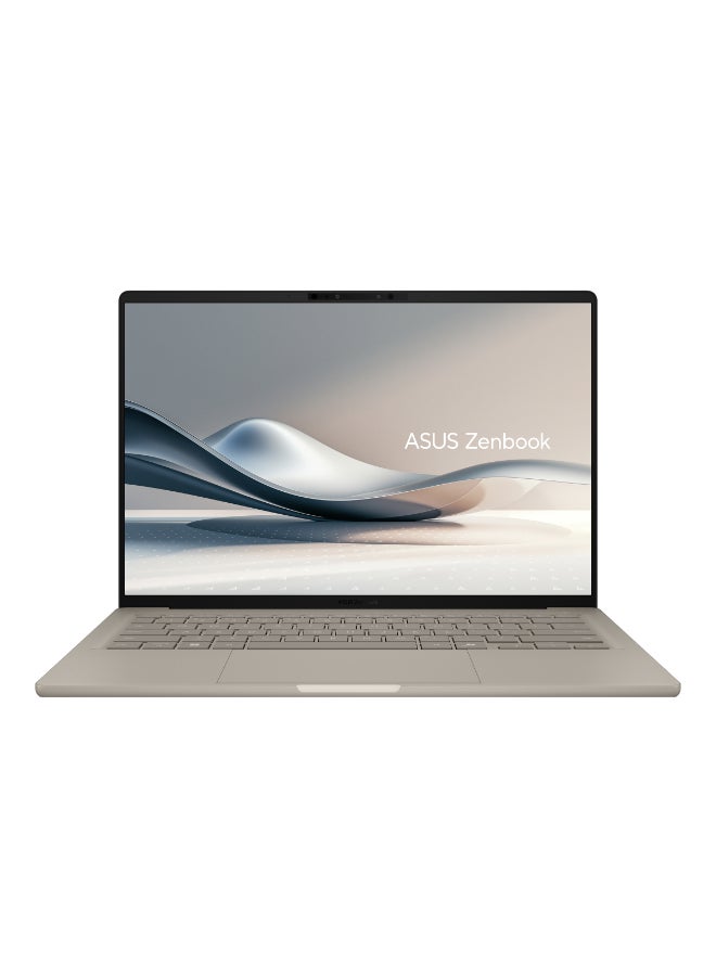 ASUS - Zenbook 14 UX3407RA-QD906W Laptop With 14-Inch Display, Snapdragon X Elite Processor/32GB RAM/1TB SSD/Integrated Graphics/Windows 11 Home English/Arabic Zabriskie Beige - Image 1
