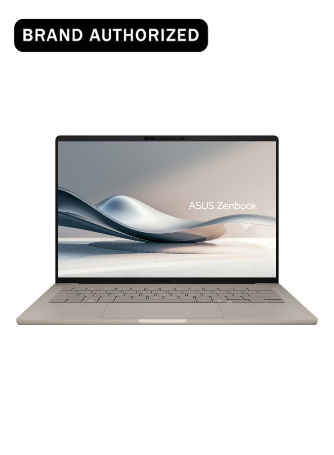 ASUS Zenbook 14 UX3407RA-QD906W Laptop With 14-Inch Display, Snapdragon X Elite Processor/32GB RAM/1TB SSD/Integrated Graphics/Windows 11 Home English/Arabic Zabriskie Beige - Image 1