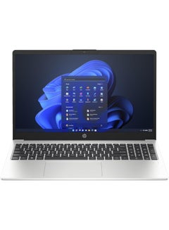 إتش بي 255 G10 (Upgraded Version) Laptop With 15.6 Inch Full HD (1920X1080) Display, AMD Ryzen 5-7530U Processor/16GB RAM DDR4/512GB SSD/Windows 11 Pro/AMD Radeon Graphics/  Turbo English/Arabic Turbo Silver  - Image 1