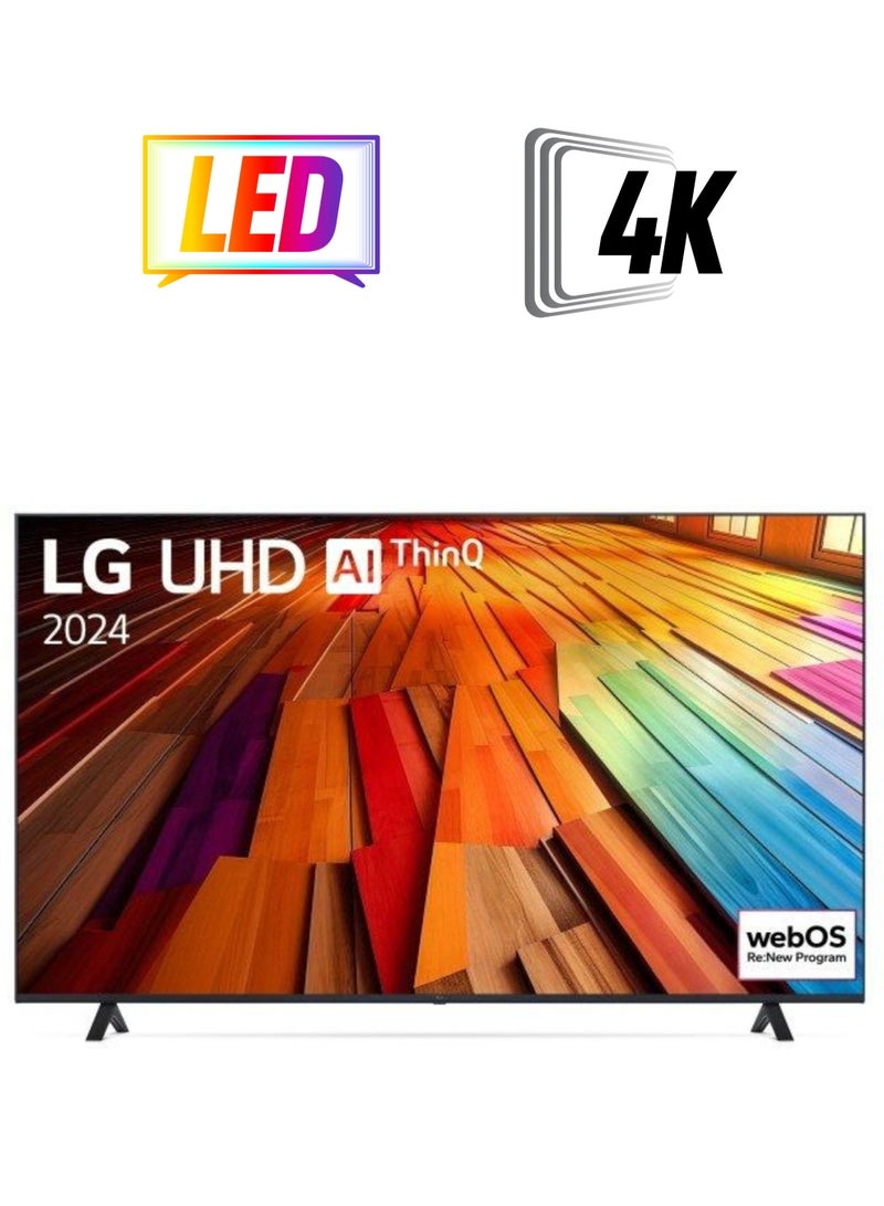 إل جي 75 Inch UHD 4K Smart TV  60 Hz 2024 75UT80006LB Black - Image 1