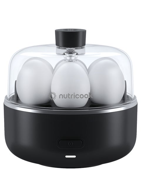 Eggi, 7 Egg Capacity Electric Egg Cooker for Boiled Eggs, Poached Eggs, Scrambled Eggs, or Omellette with Auto Shut-Off Features - EC207ME, 360 Watts, 2 Years limited Warranty 360 W EC207ME Black