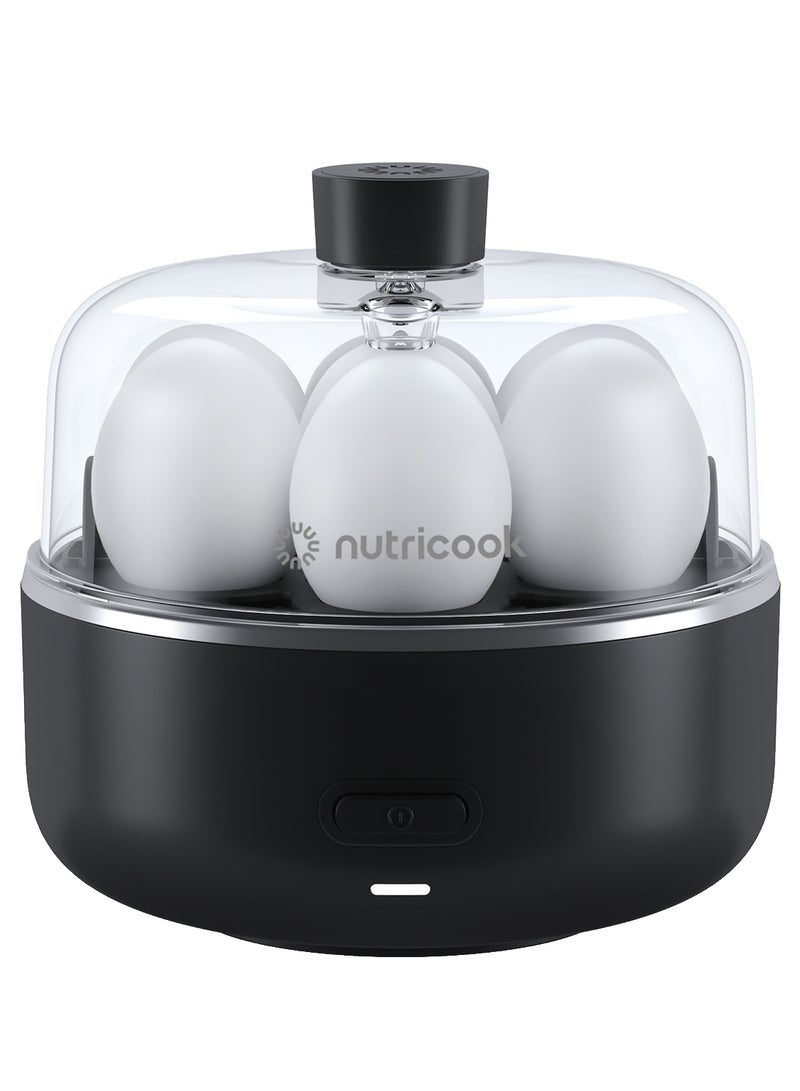 nutricook Eggi, 7 Egg Capacity Electric Egg Cooker for Boiled Eggs, Poached Eggs, Scrambled Eggs, or Omellette with Auto Shut-Off Features - EC207ME, 360 Watts, 2 Years limited Warranty 360 W EC207ME Black  - Image 1