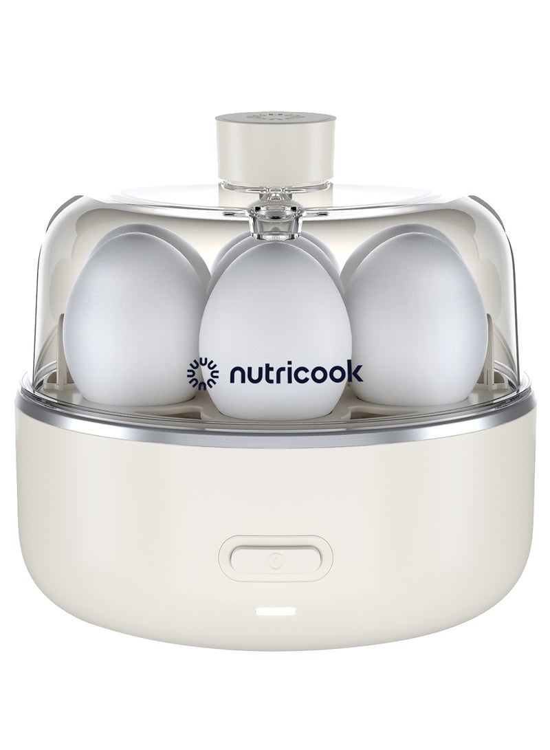 nutricook - Eggi, 7 Egg Capacity Electric Egg Cooker for Boiled Eggs, Poached Eggs, Scrambled Eggs, or Omellette with Auto Shut-Off Features - EC207ME, 360 Watts, 2 Years limited Warranty 360 W EC207ME Beige - Image 1