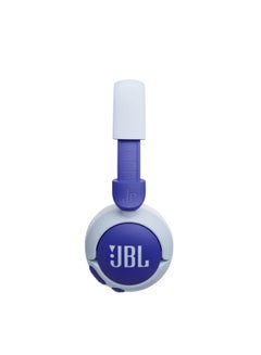 JBL Junior 320BT Wireless On-Ear Kids Headphones - Blue  - Image 4
