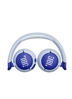 JBL Junior 320BT Wireless On-Ear Kids Headphones - Blue  - Image 5