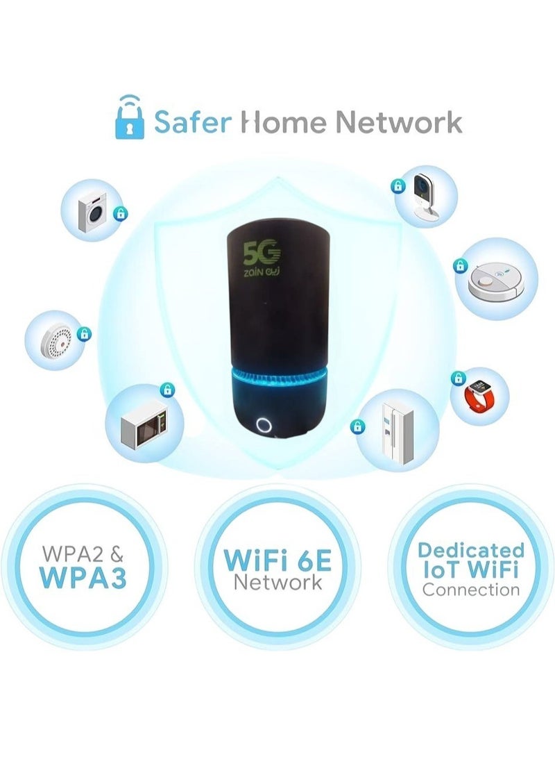 زين - Greenpacket 5G CPE E5 3600Mbps High Gain Antenna 2.5Gbps Ethernet port All Sim Card working-E5-250MK Black - Image 1