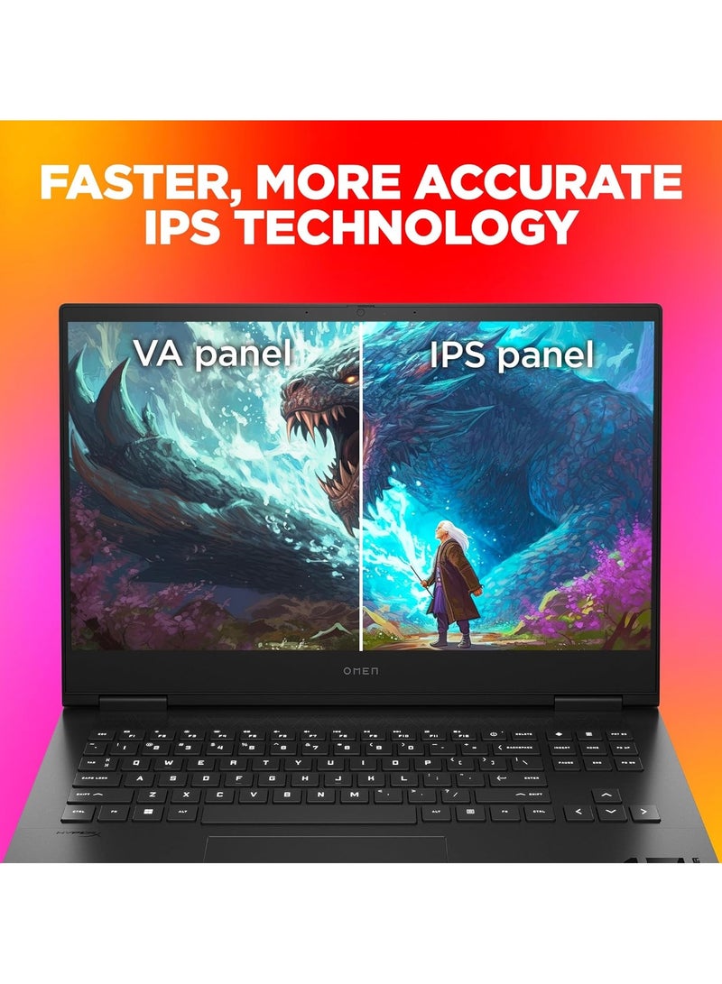 HP OMEN Gaming (Upgraded Version) Laptop 16 With 16.1-Inch FHD Display, Core i9-14900HX Processor/64GB RAM/1TB SSD/NVIDIA GeForce RTX 4060 Graphics Card/Windows 11 Arabic Black Arabic Black - Image 4