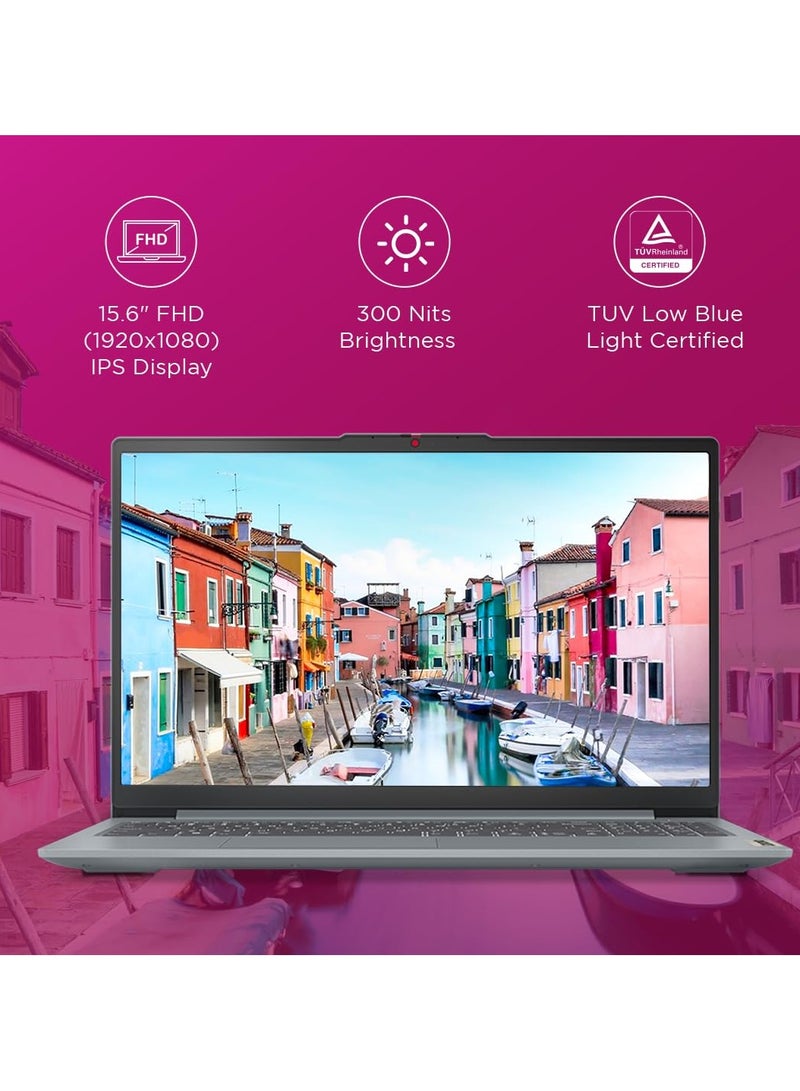 Lenovo - 2025 Newest IdeaPad Slim 3i 15 (Upgraded Version) Laptop With 15.6-Inch Display, Intel Core i3-N305 Procesoor/8GB DDR5 RAM/512GB NVME SSD/Intel Iris Xe Graphics/Windows 11 English/Arabic Grey - Image 1