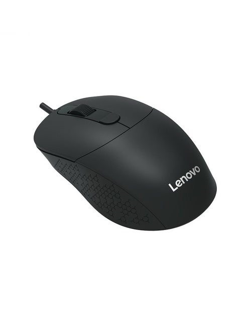 M102 Optical Wired Mouse, 1600 Dpi Resolution, 3D Rubber Roller, Matte Surface, USB Interface, Black