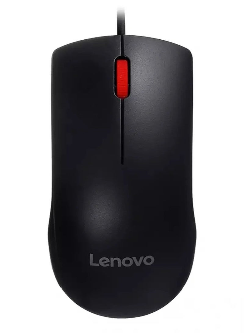 Lenovo M120 Pro Wired Optical Mouse - Black - Image 1