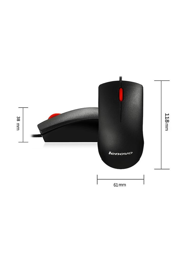 Lenovo M120 Pro Wired Optical Mouse - Black - Image 3
